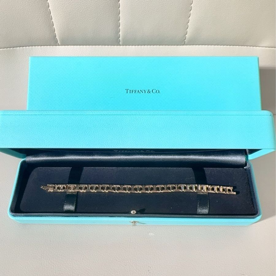 Tiffany蒂芙尼 T系列 玫瑰金镂空 True窄式T字型手链-0
