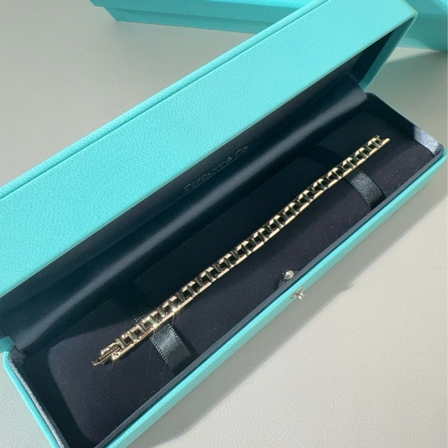 Tiffany蒂芙尼 T系列 玫瑰金镂空 True窄式T字型手链-1