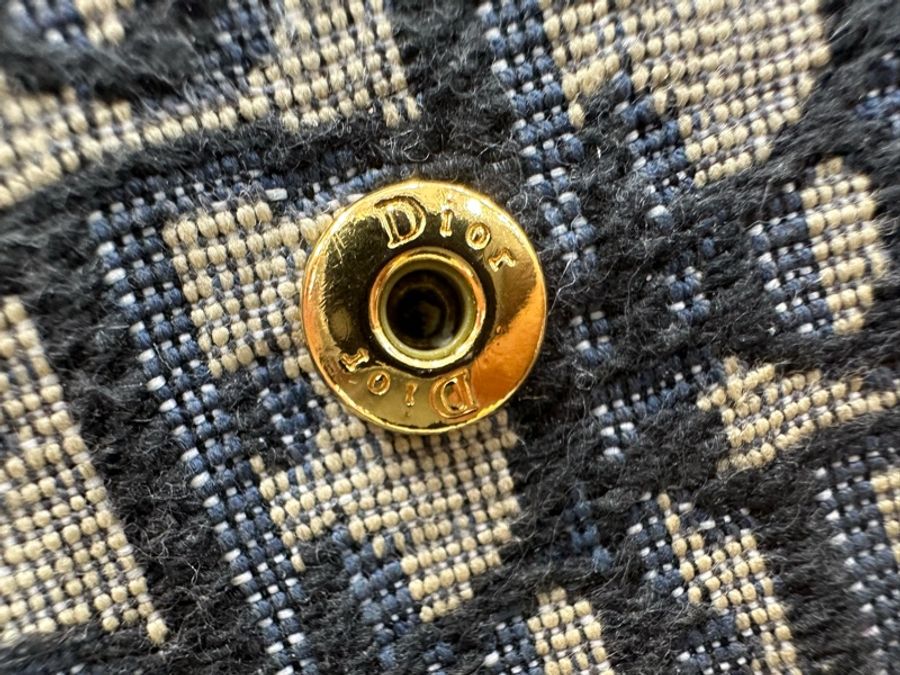 DIOR迪奥 30 Montaigne Oblique印花經典刺绣老花滿印三折 帆布 錢包 女款 牛仔藍色 22年編碼-12