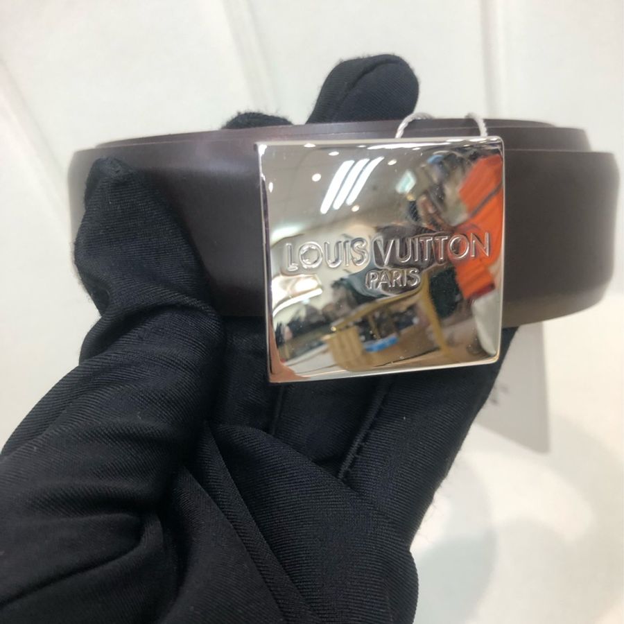 LV 啡色方牌皮帶 XB440-0
