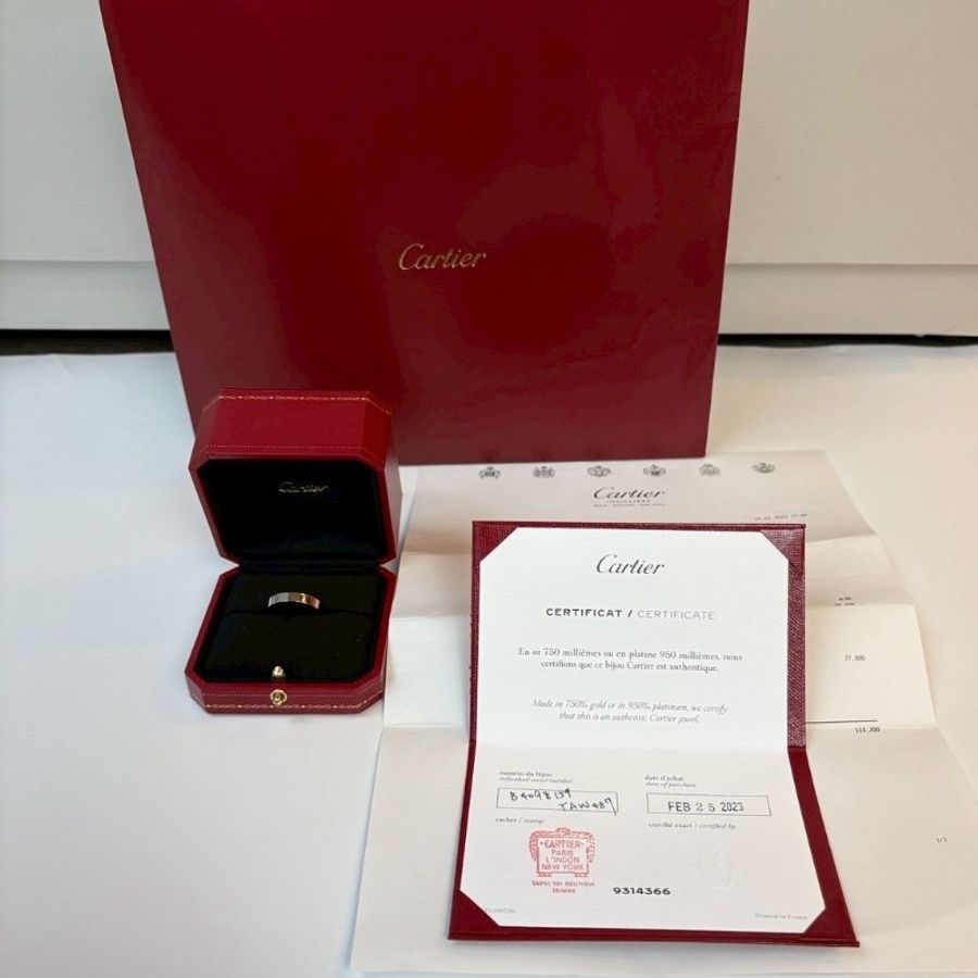 Cartier 950鉑金 戒指-2