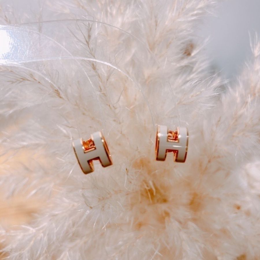 TW4333 Hermes 愛馬仕迷妳H耳環 Mini Pop H Earrings-4