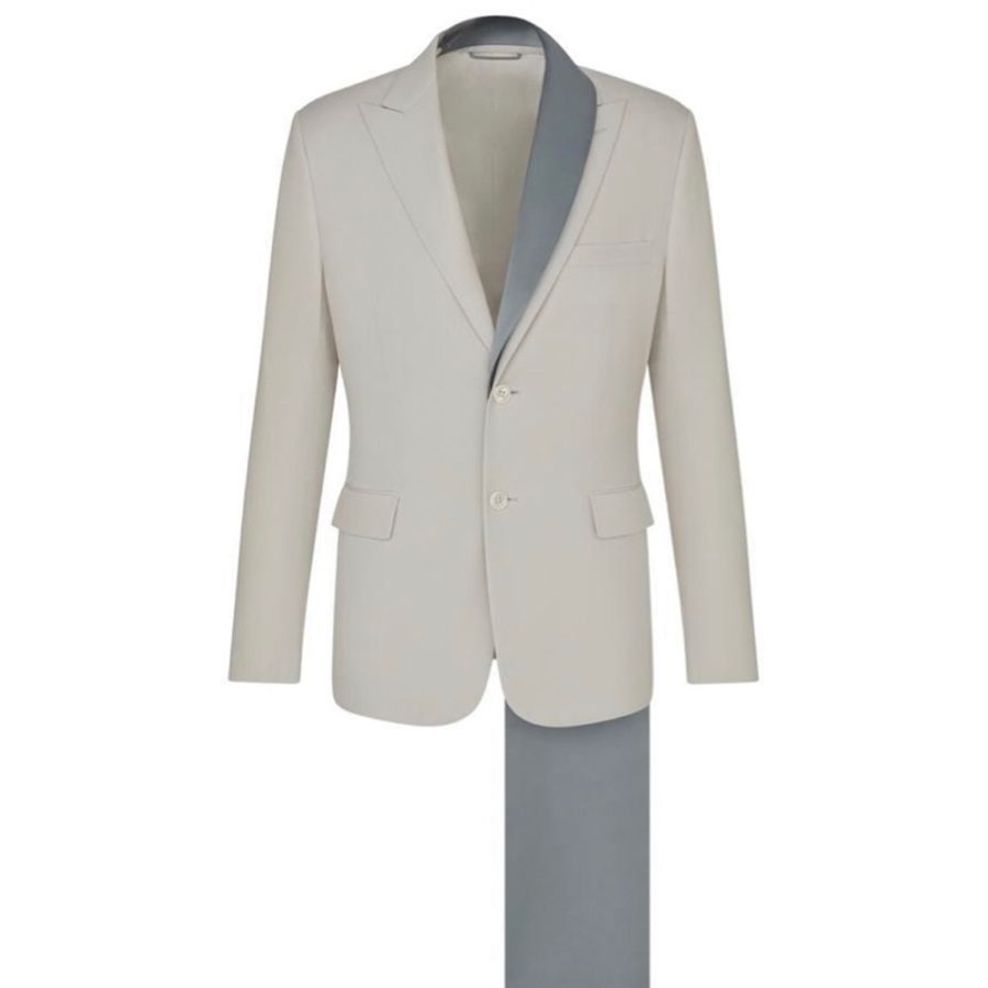 Dior ecru wool suit 44 / 46 西裝-0