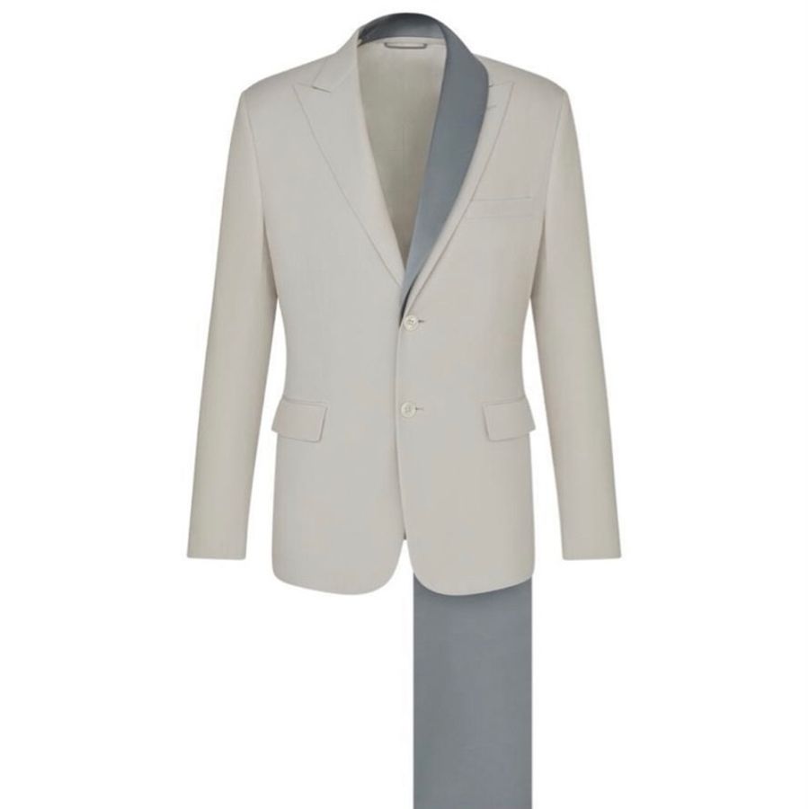 Dior ecru wool suit 44 / 46 西裝-1