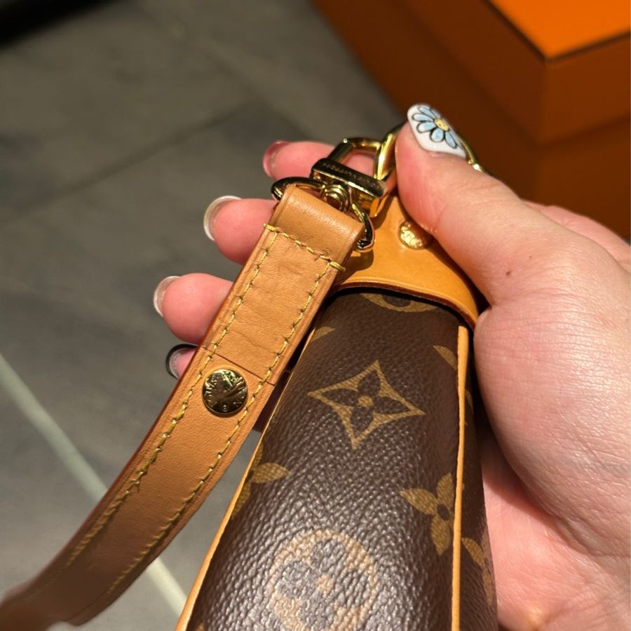🈶購證 #9新配件齊 #櫃上在售10萬 Lv loop老花月亮腋下包🔥-21