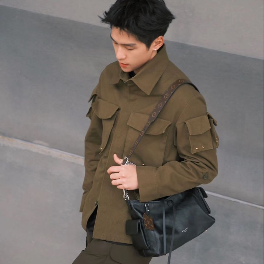 Lv carryall cargo黑武士小號 🈶購證 #調節肩帶 #黃金尺寸 #男女同款-12