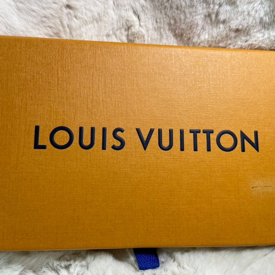 LV Louis Vuitton Monogram Eclipse 拉鍊零錢卡夾 黑花皮革 短夾-9