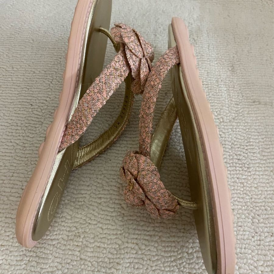 CHANEL Tweed CC Camellia Sandals-3