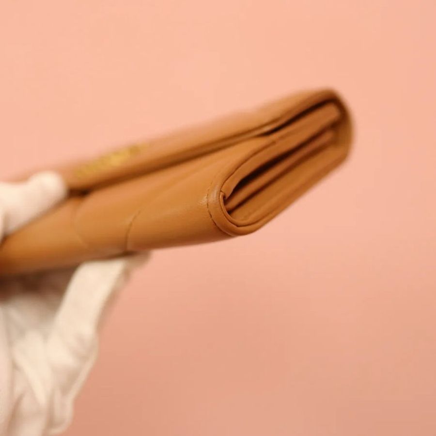 Chanel 19 長銀包焦糖色 錢包-17