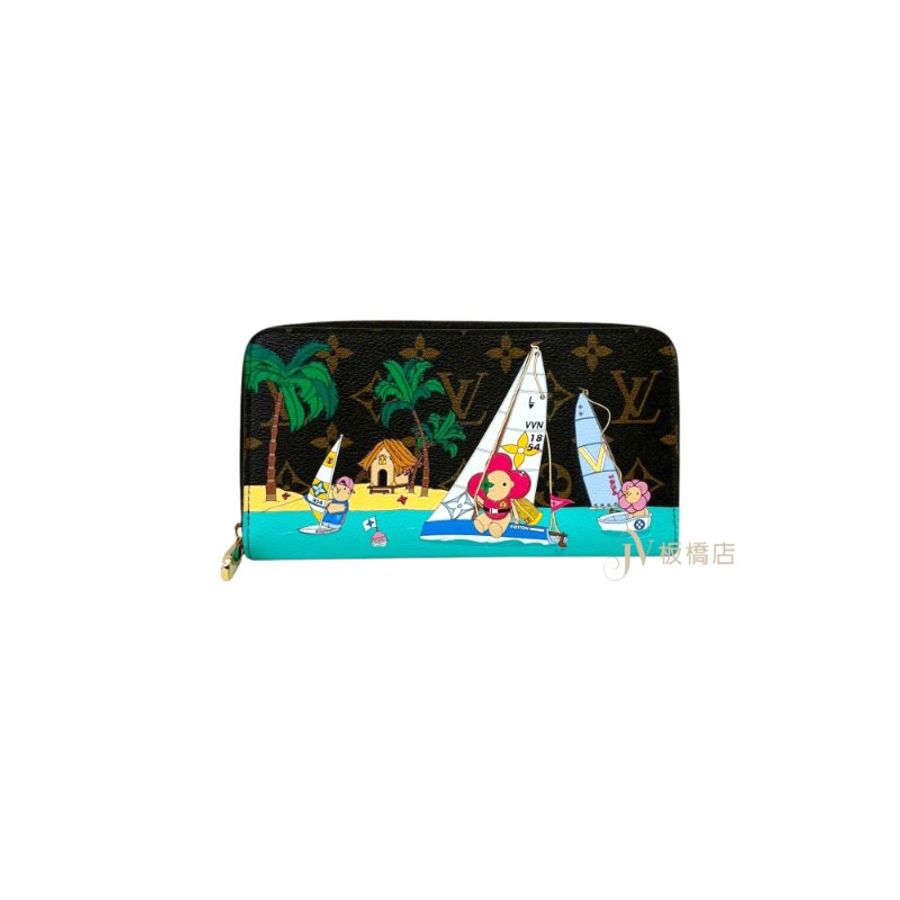 LV vivienne holiday原花拉鍊長夾M82839-0