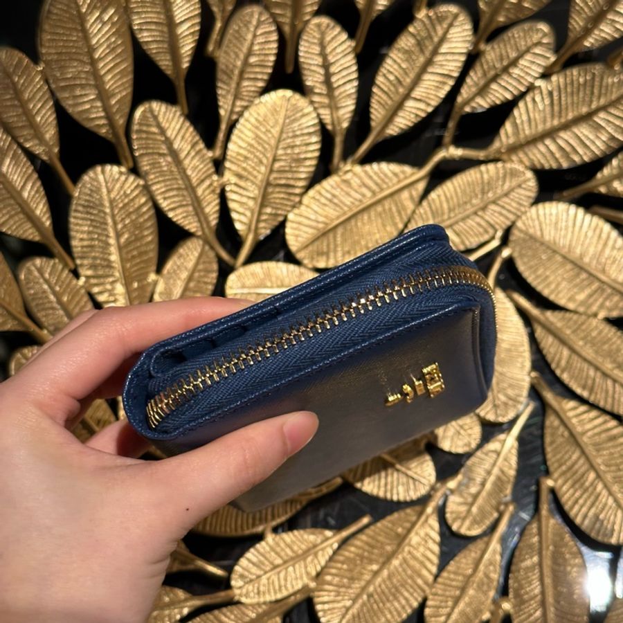 99新🌟prada #藍色 #荔枝牛皮 #短夾 #錢包-6