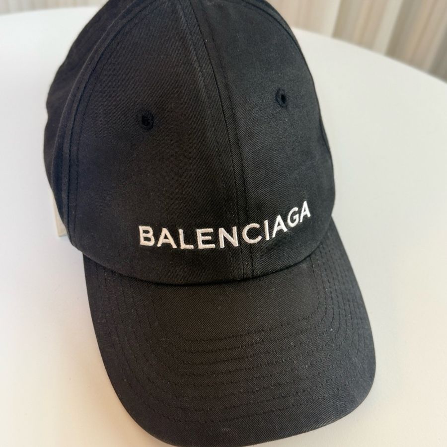 ✔️BALENCIAGA 巴黎世家 LOGO黑色 刺繡棒球帽/老帽/帽子-3