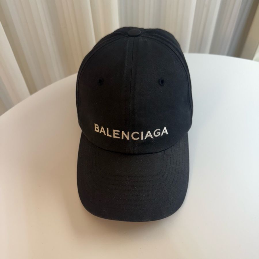 ✔️BALENCIAGA 巴黎世家 LOGO黑色 刺繡棒球帽/老帽/帽子-6