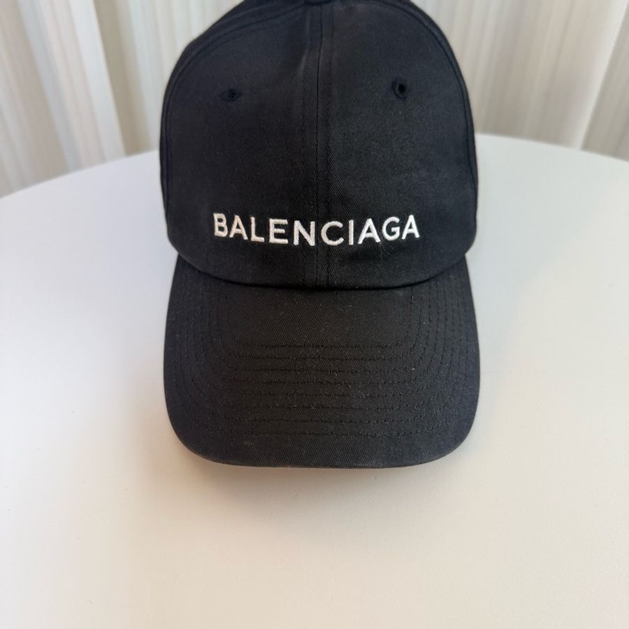 ✔️BALENCIAGA 巴黎世家 LOGO黑色 刺繡棒球帽/老帽/帽子-7