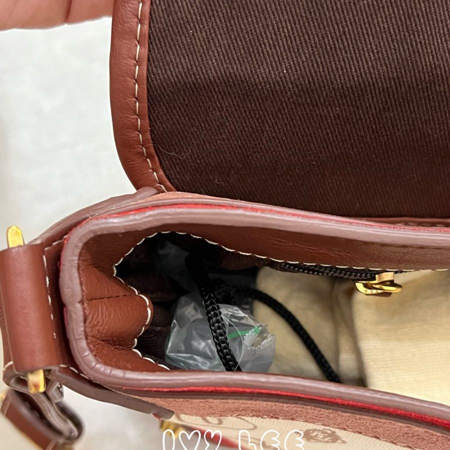 Loewe 160 週年紀念款 圖案徽章米色 腋下包 肩背包 手提包 正品 二手精品-12