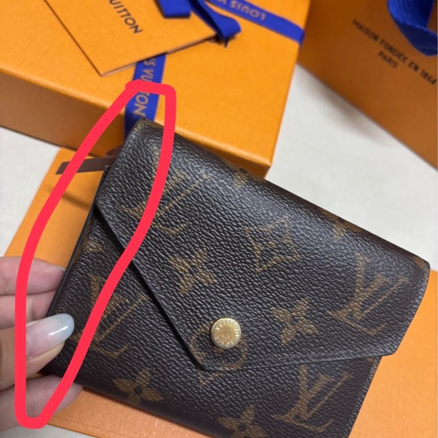 LV Monogram 三折短夾錢包 近9.5-11