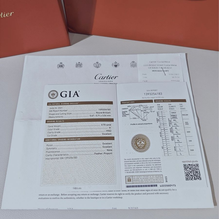 Cartier卡地亚 C DE CARTIER 白金单钻牛头石项链-7