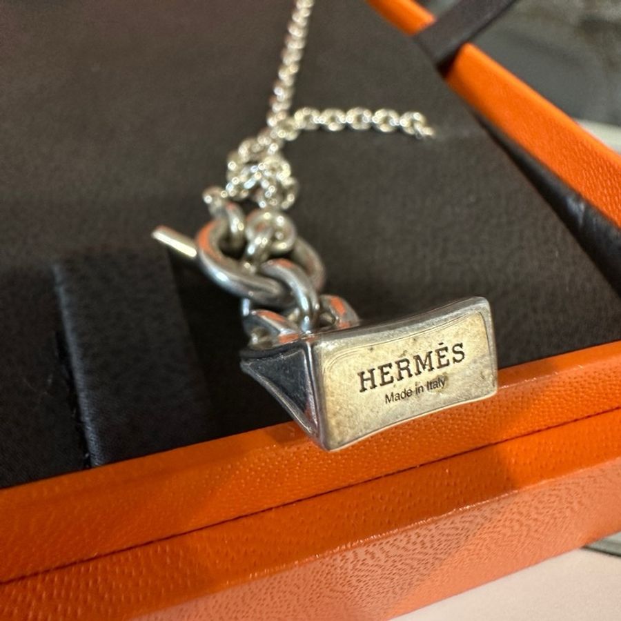 Hermes Birkin鉑金包項鍊(銀)-4