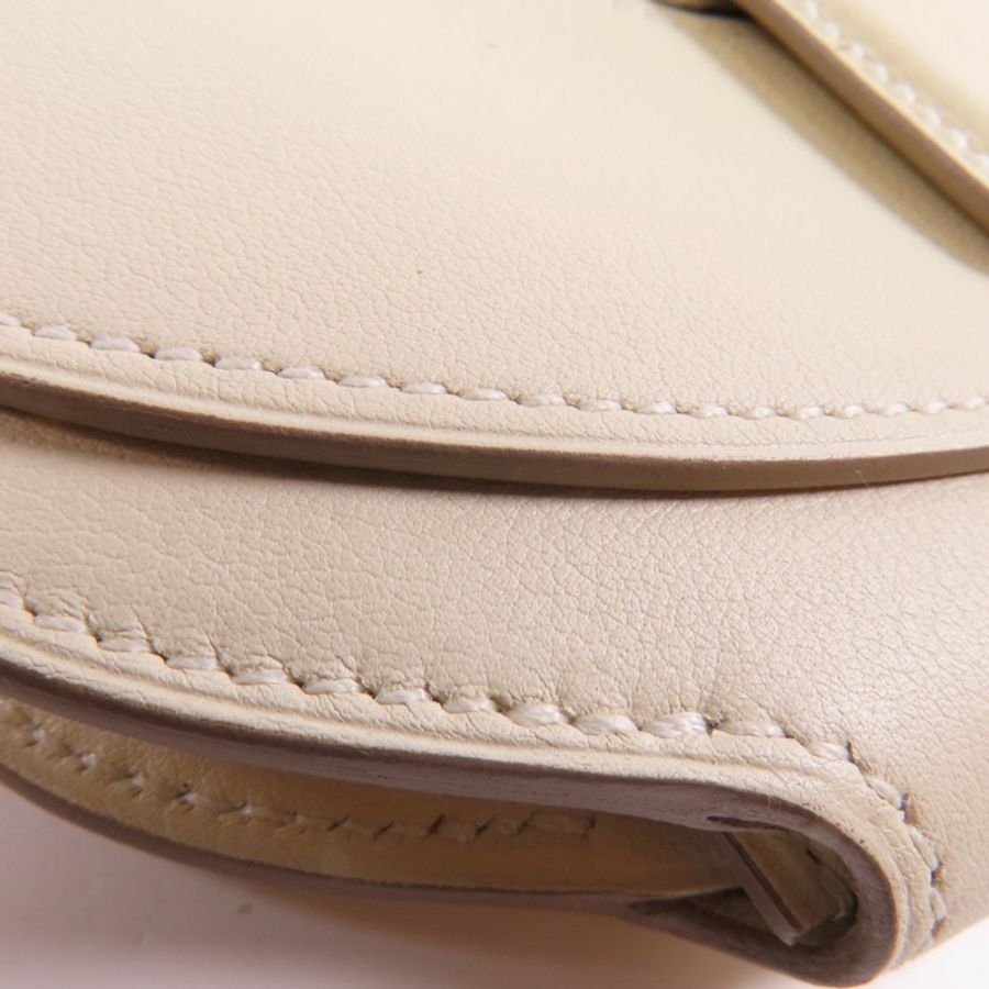 HERMES 【激減優惠】Swift皮革Mini Convoyeur銀扣肩背袋-5