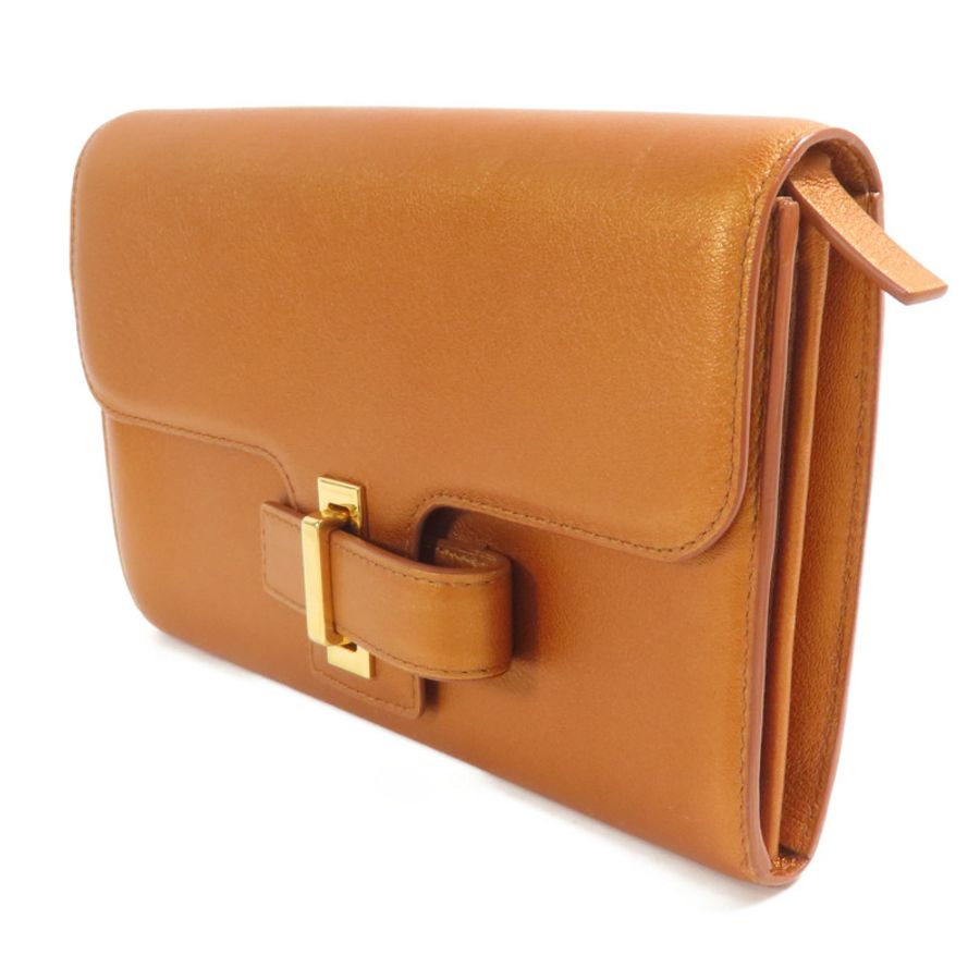 Delvaux 【激減優惠】牛皮皮革Simplissime Long Wallet金扣長錢包-2