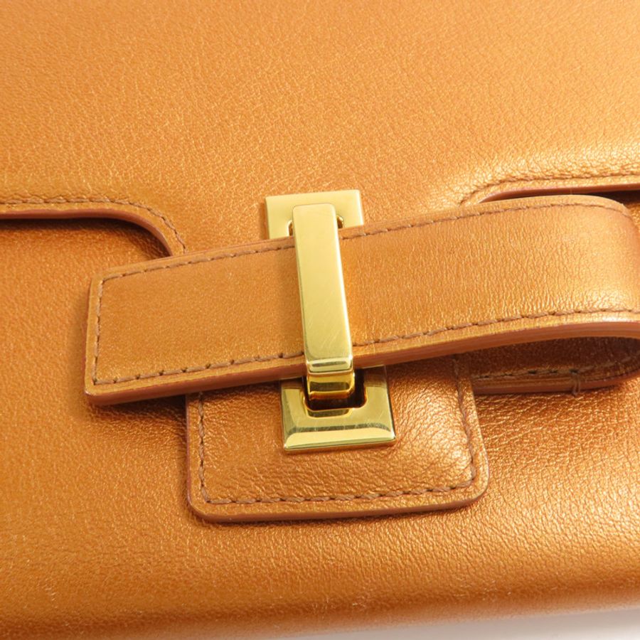 Delvaux 【激減優惠】牛皮皮革Simplissime Long Wallet金扣長錢包-9