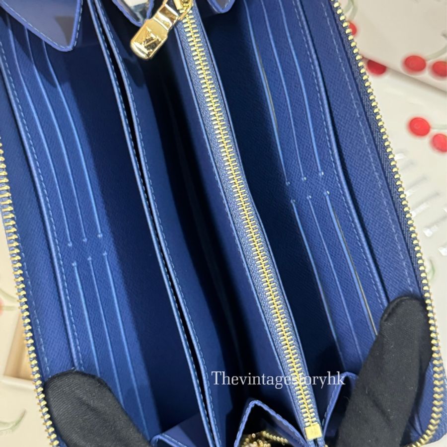 LV x TM Denim Cherry Zippy Wallet 🍒💙 全新-4