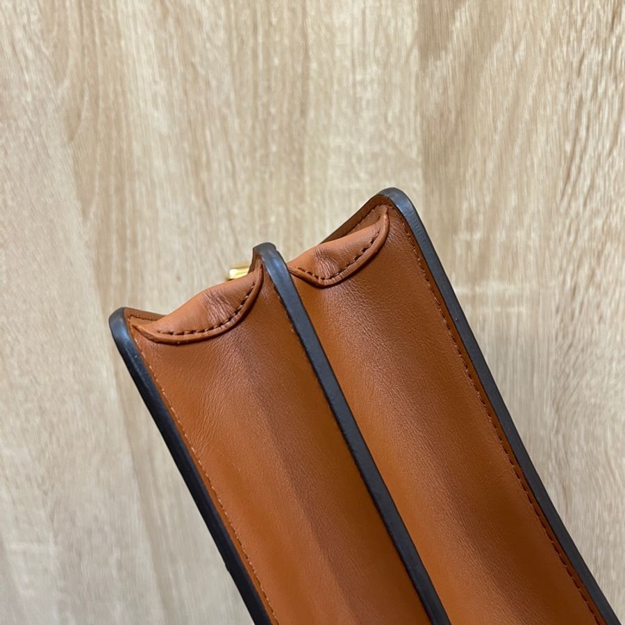 LV 雙色原花Mini Dauphine金釦肩斜背包M45959-7