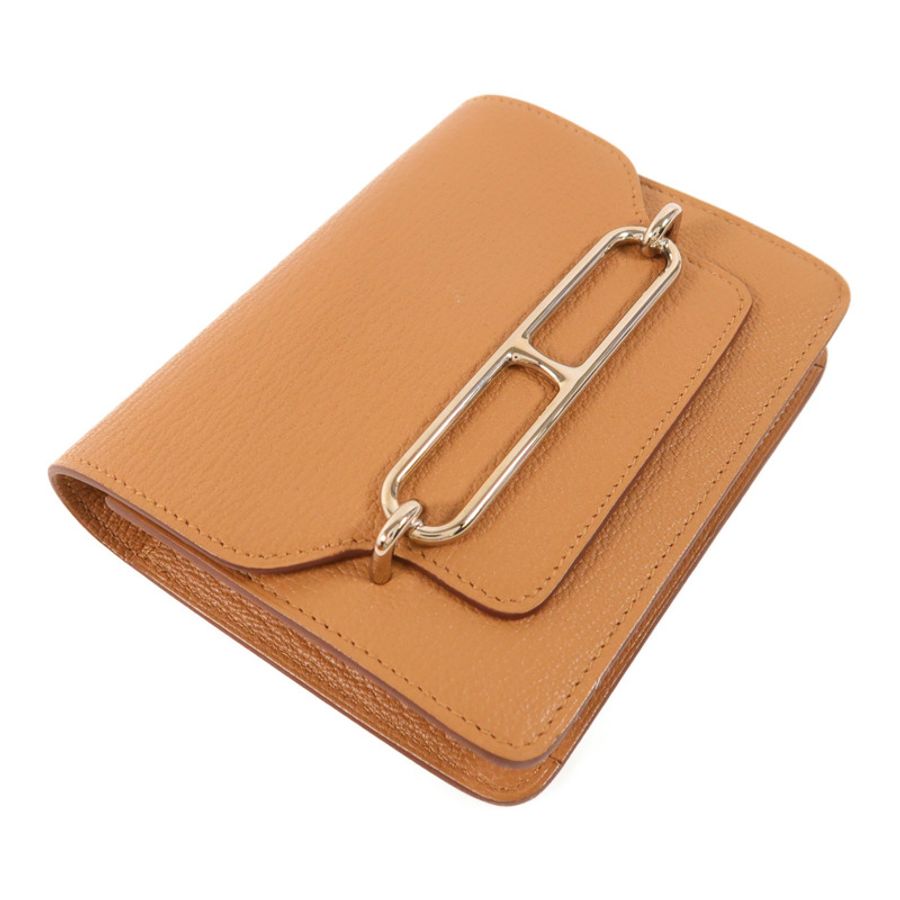 HERMES 【激減優惠】Chevre皮革Roulis Slim銀扣錢包-2