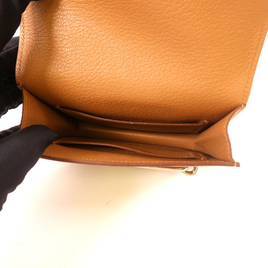 HERMES 【激減優惠】Chevre皮革Roulis Slim銀扣錢包-4