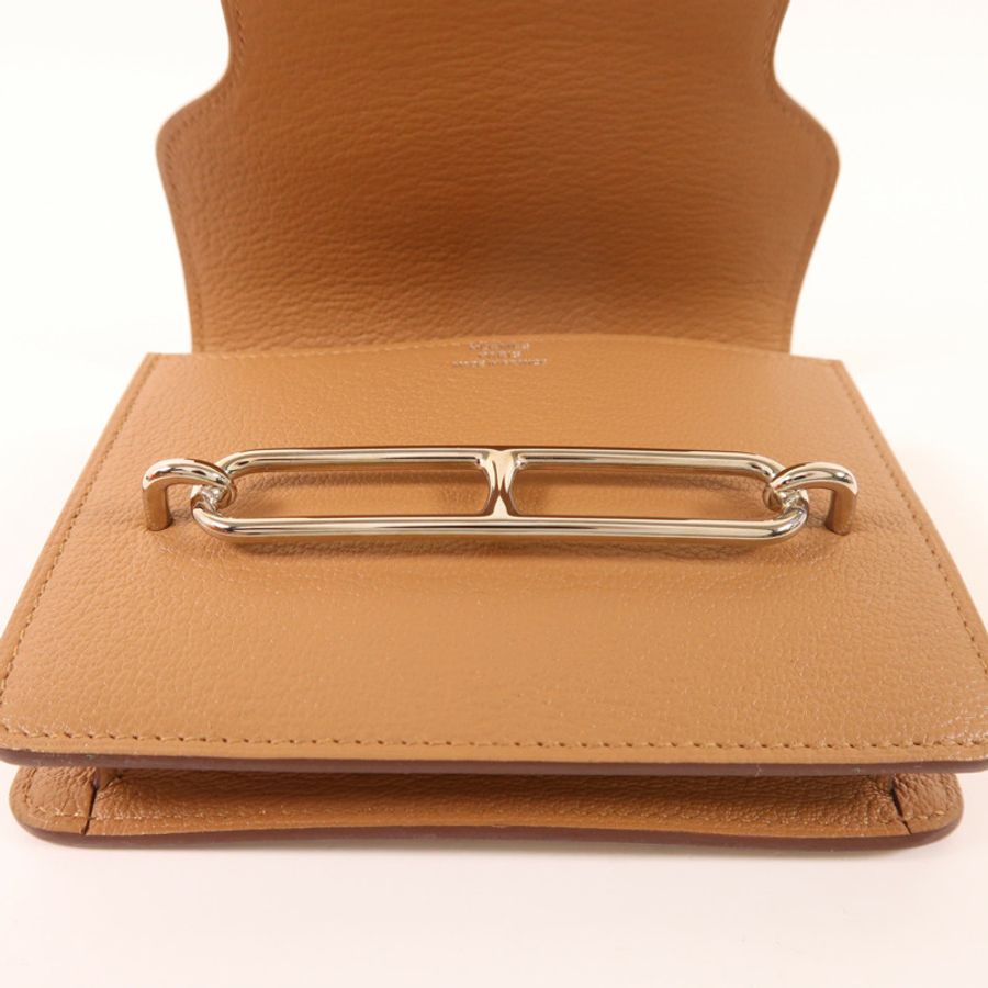 HERMES 【激減優惠】Chevre皮革Roulis Slim銀扣錢包-7