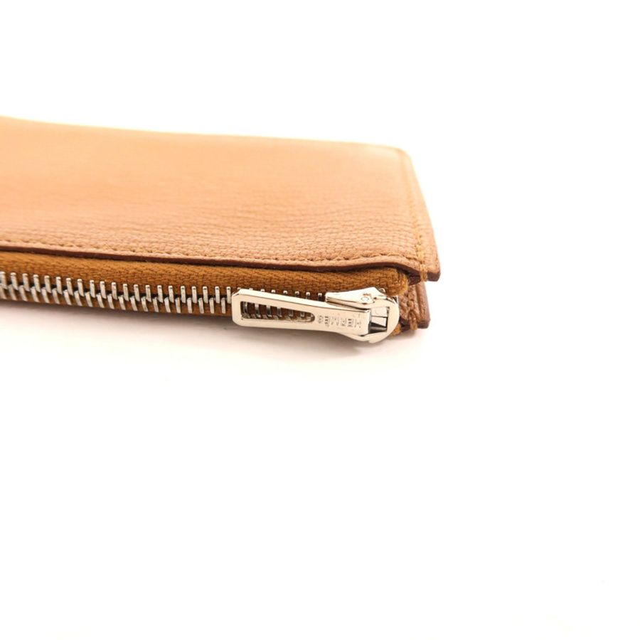 HERMES 【激減優惠】Chevre皮革Roulis Slim銀扣錢包-8