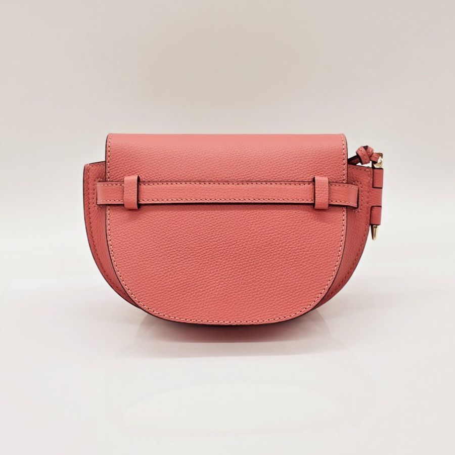【閒置品♡】LOEWE 🇪🇸 Gate Dual Mini 情人節送禮 玫瑰粉 牛皮革 肩背包 腰包 手拿包 斜背包-2