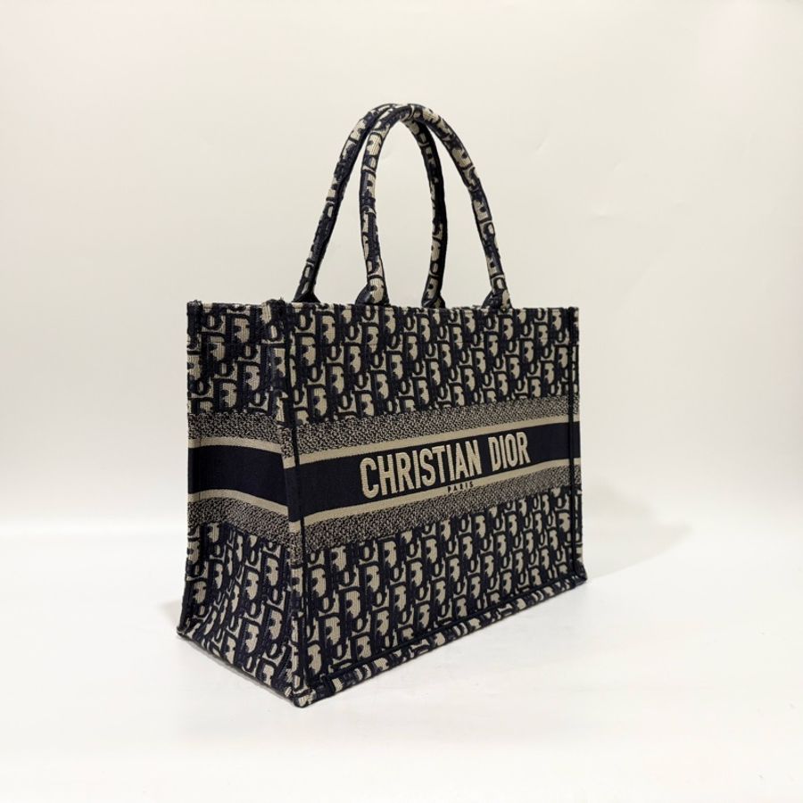DIOR老花緹花布中號BOOK TOTE托特包M1296ZRIW-3