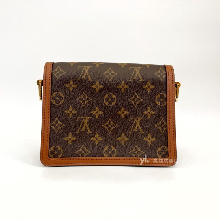 ❣LV 雙色原花金釦Mini Dauphine肩斜背包-1