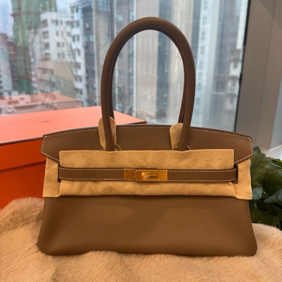 HERMES shoulder29 etoupe ghw大象灰金 evercolor stamp k-1
