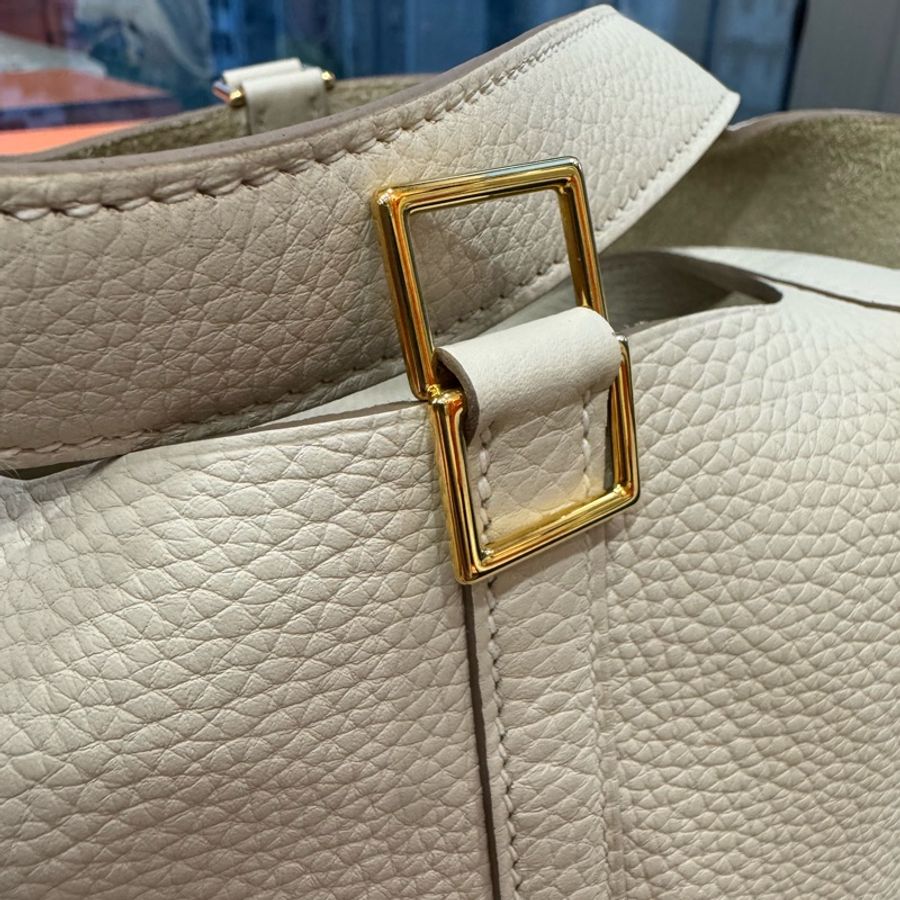 Hermes Picotin 18奶昔白金tc皮 stampK-5