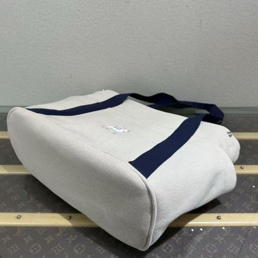 ✨HERMES Cabriole napp帆布三件套媽咪手提肩背包 37*32*18 全新閒置-2
