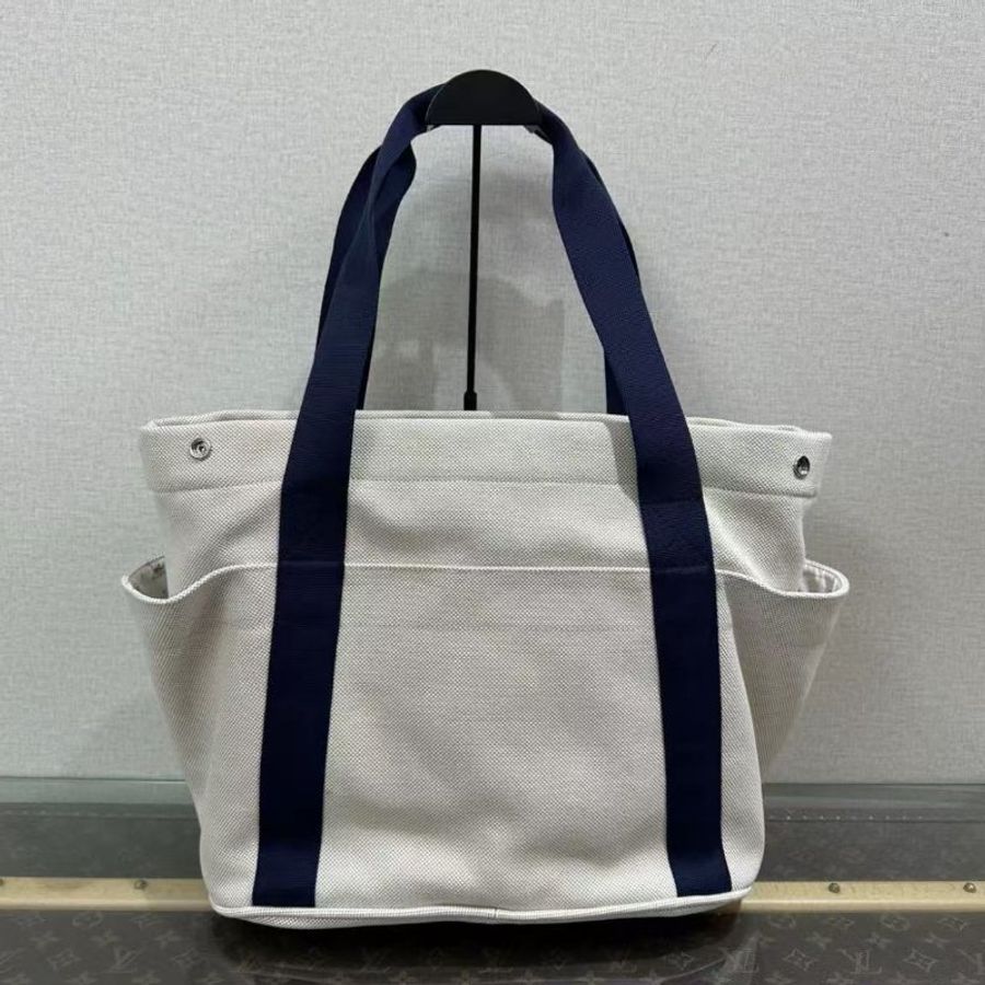 ✨HERMES Cabriole napp帆布三件套媽咪手提肩背包 37*32*18 全新閒置-5