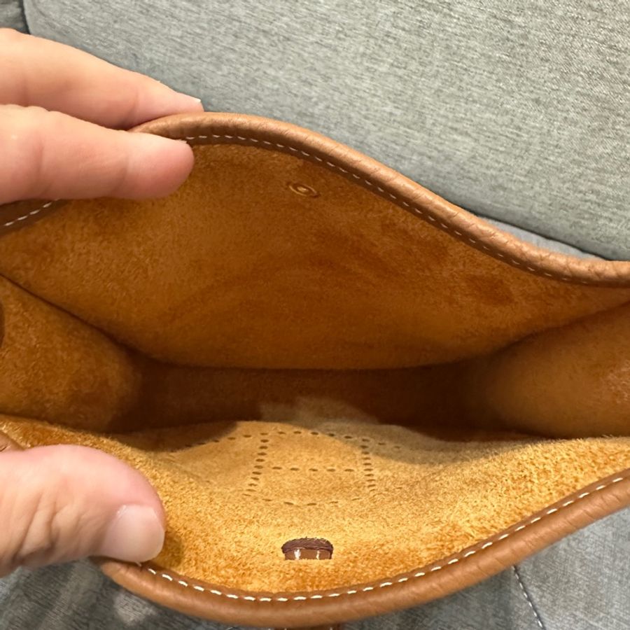 Hermes Mini evelyne 16 金棕金釦 2025離櫃 W刻 全新未撕膜 未使用-3