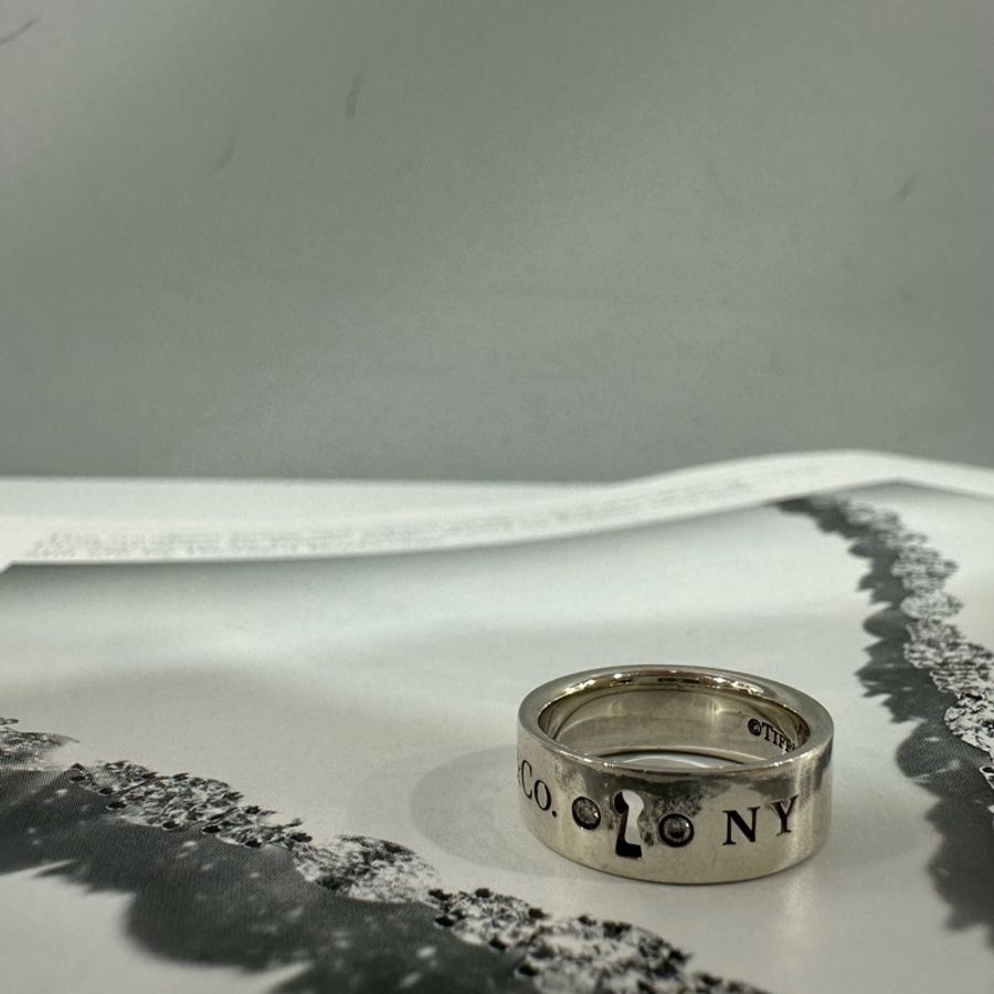 Tiffany & co key hole 925銀 戒指-5