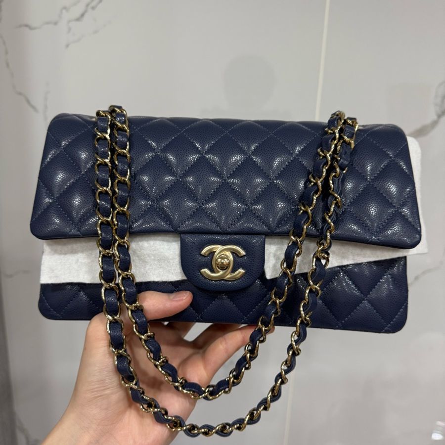 chanel cf25全新深藍色2024芯片款-0