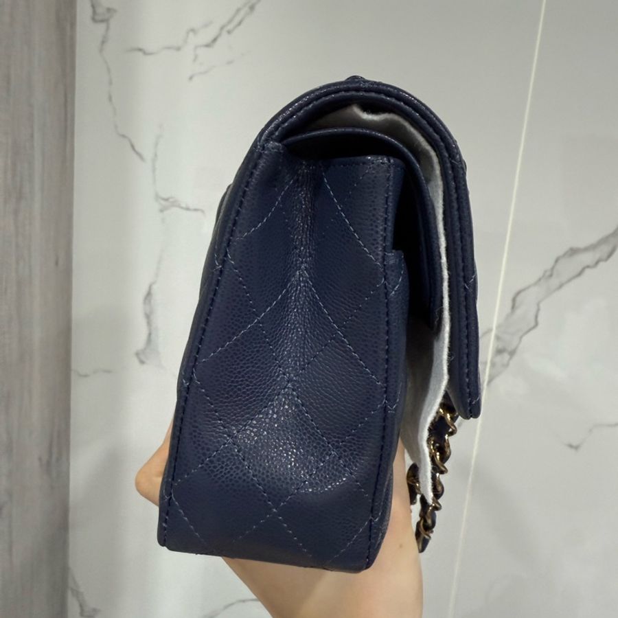 chanel cf25全新深藍色2024芯片款-8