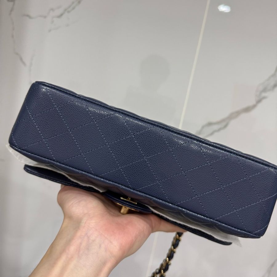 chanel cf25全新深藍色2024芯片款-9