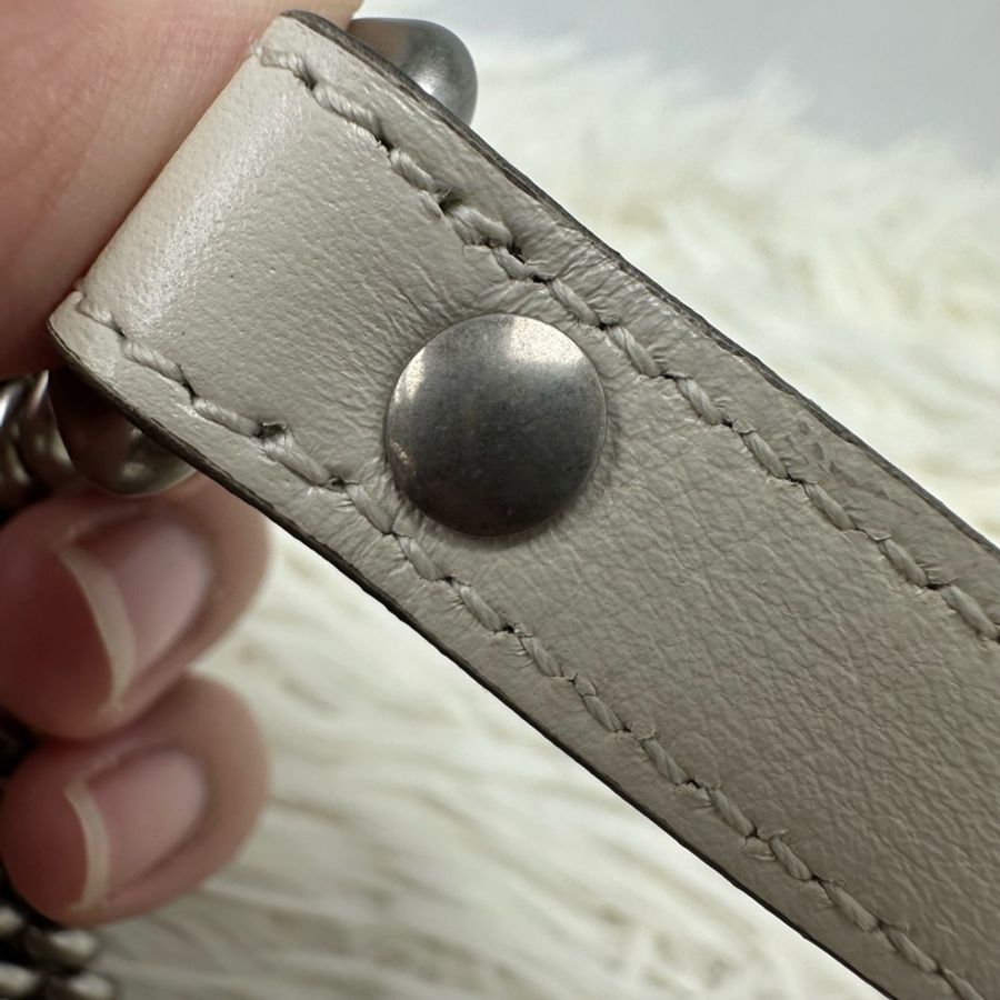 GUCCI Classic Blue Marmont 銀扣圓餅包 斜肩包-14