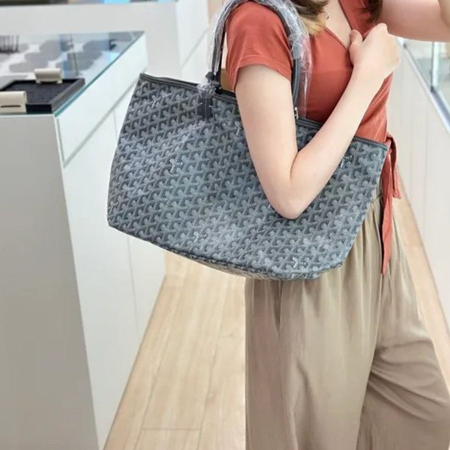 GOYARD Saint Louis PM Tote Bag - grey灰色-1