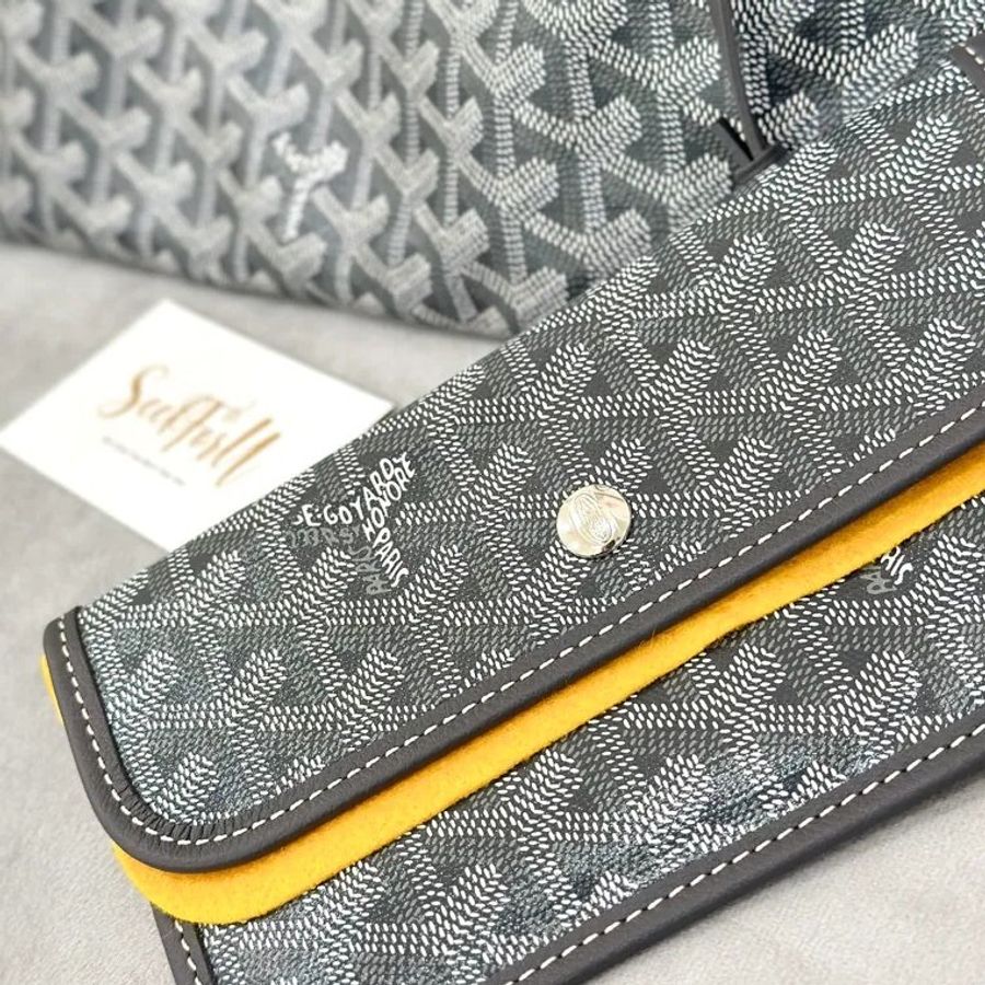 GOYARD Saint Louis PM Tote Bag - grey灰色-5