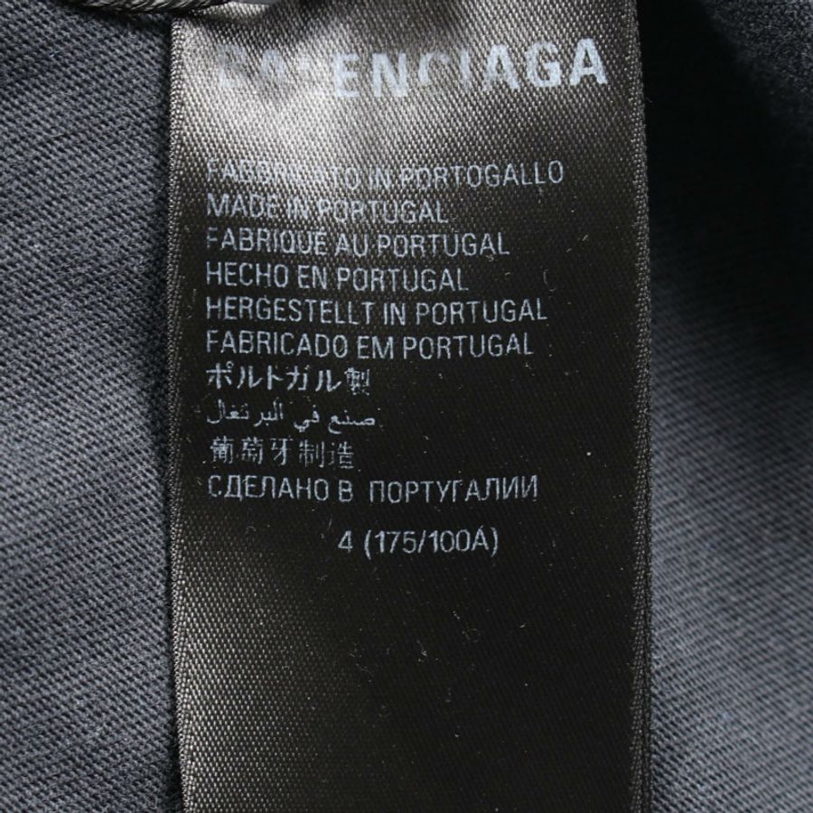 BALENCIAGA OFFSHORE T卹,純棉,灰色,二手,男女通用-4