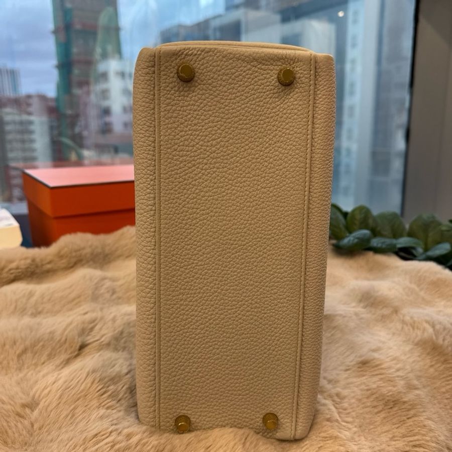 HERMES Kelly 28 8L冰川白金togostamp u-2