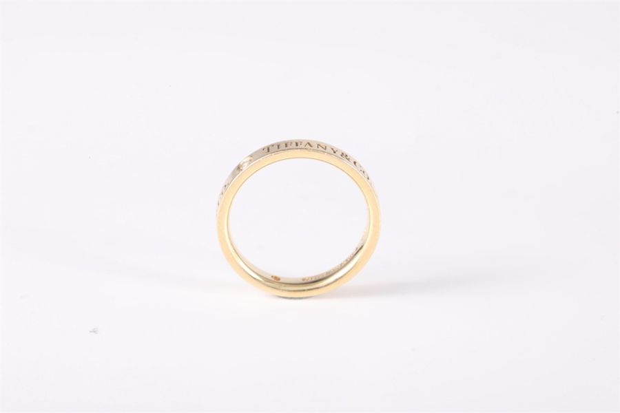 TIFFANY&CO(蒂芙尼) Tiffany & Co. 三鑽戒指 窄版 3mm 18K黃金/鑽石 49 黃金 18K玫瑰金-2