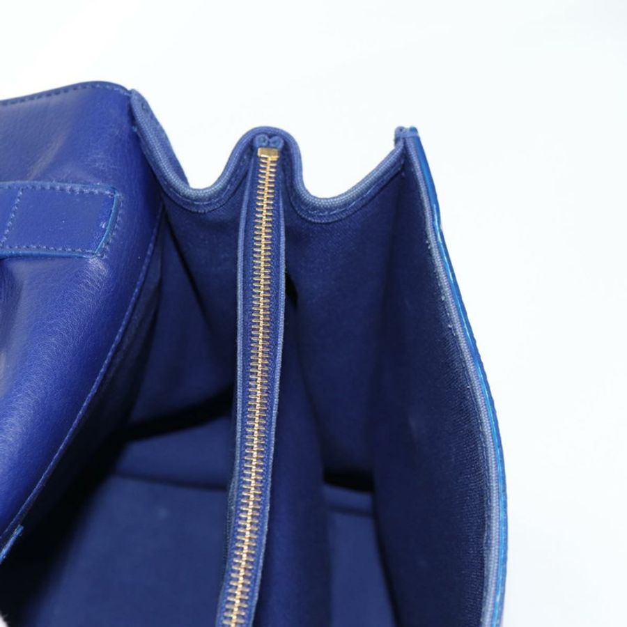 【日本直送】SAINT LAURENT 皮革雙肩包 藍色 金色 313456 正品 127908V-18